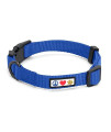 Pawtitas Dog Collar For Medium Dogs Training Puppy Collar With Solid - M - Blue