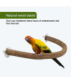 Rypet Parrot Bird Natural Wood Stand Perch Swing, U Shape