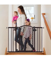 Summer Modern Home Decorative Walk-Thru Baby Gate, Metal with Bronze Finish, Decorative Arched Doorway  30 Tall, Fits Openings up to 28 to 42 Wide, Baby and Pet Gate for Doorways and Stairways