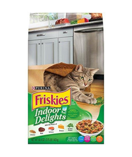 Friskies Indoor Delights Dry Cat Food, 3.15 Lb Bag (Pack Of 2)
