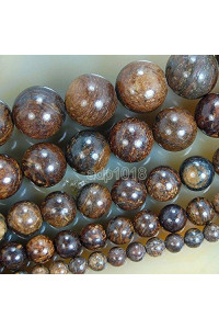 Wholesale Smooth Natural Gemstone Round Loose Beads 15 4Mm 6Mm 8Mm 10Mm 12Mm (4Mm, Bronzite)