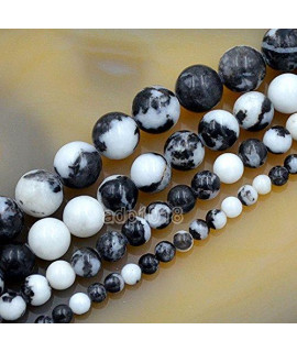 Wholesale Smooth Natural Gemstone Round Loose Beads 15 4Mm 6Mm 8Mm 10Mm 12Mm (4Mm, Brush Painting Jasper)