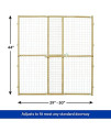 MidWest Wire Mesh Pet Safety Gate, 44 Inches Tall & Expands 29-50 Inches Wide, Large