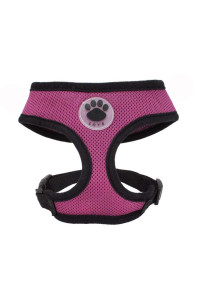 Soft Mesh Dog Harness No Pull Walking comfort Padded Vest Harnesses Adjustable (S, Purple)