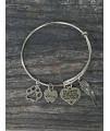 Infinity Collection Dog Memorial Jewelry, Dog Charm Bracelet - Paw Print Jewelry- Dog Lovers Bracelet- Dog Owner Bangle for Dog Lovers