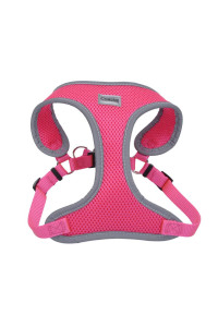 coastal Pet comfort Soft Reflective Wrap Adjustable Dog Harness - No-Pull Dog Harness for Small & Large Dogs - Neon Pink - 58 x 16-19