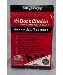 Docs Choice Premium Adult Chicken Dry Dog Food - Great for Adults and Seniors, Veterinarian Developed, No Fillers/Artificial Ingredients, Made in The USA