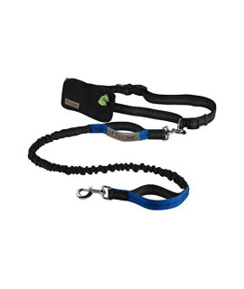 Doggy Dear Retractable Hands Free Dual Bungee Dog Leash for Running, Walking, Hiking, Reflective Stitching