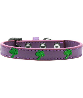 Mirage Pet Products 631-24 LV20 green Palm Tree Widget Dog collar Size 20 Lavender