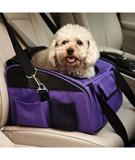 BUYITNOW Multifunction Pet Booster car Seat Waterproof Dogs Lookout carrier Safety for Outdoor Travel