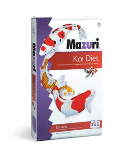 Mazuri Koi | Platinum Ogata Nutritionally Complete Koi Fish Food | for Large Koi - 20 Pound (20 lb.) Bag