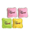 Yeowww! (4 Pack) 100% Organic Catnip Pillows (Assorted Colors)
