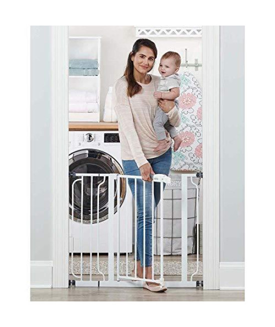 Regalo Extra Wide Walk Through Baby Gate, with Included Extension Kits