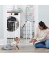Regalo Extra Wide Walk Through Baby Gate, with Included Extension Kits