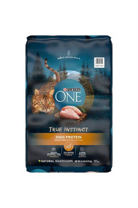 Purina ONE True Instinct Grain Free High Protein, Natural Formula Adult Dry and Wet Cat Food