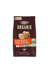 Castor and Pollux ORGANIX Organic Dog Food, Chicken and Oatmeal Recipe Dry Dog Food - 18 lb. Bag