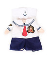 Nacoco Dog Sailor Costumes Navy Suit With Hat Halloween Christmas Pet Costumes For Puppy And Cat(L)