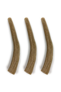 Deer Antlers for Dogs - Premium grade A, Naturally Shed Antlers Long Lasting Dog Bones for Aggressive chewers & Teething Puppies chew Toys for All Breeds USA Made (Medium: 5-6, 3-Pack)