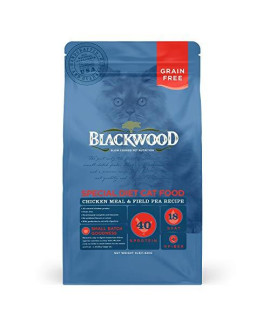 Blackwood Special Diet Cat Food, Grain Free, Chicken Meal & Field Pea Recipe, 4Lb.