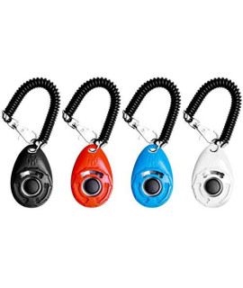 Ecocity 4-Pack Dog Training Clicker With Wrist Strap