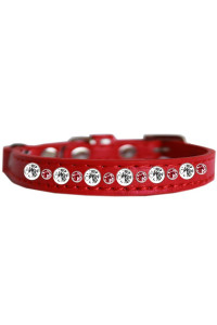 Mirage Pet Products Posh Jeweled cat collar Red Size 10