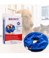 BENCMATE Protective Inflatable Collar for Dogs and Cats - Soft Pet Recovery Collar Does Not Block Vision E-Collar (Medium, Blue)