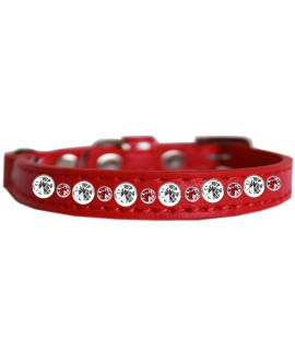 Mirage Pet Products Posh Jeweled cat collar Red Size 12