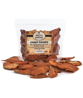 Sweet Potato Slices For Dogs - Single Ingredient Grain Free Dog Treats, Best High Anti-Oxidant Healthy 100% Natural Thick Cut Dried Sweet Potato Dog Treats With No Added Preservatives (14Oz)