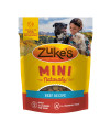 Zuke's Mini Naturals Dog Training Treats Beef Recipe, Soft Dog Treats - 6 oz. Pouch