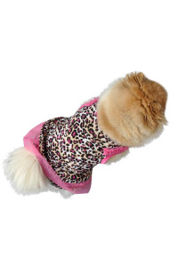 Howstar Pet Shirt, Cute Leopard Summer Pet Puppy Dress Small Dog Cat Pet Clothes (M)