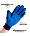 Pet Hair Remover Glove - Gentle Pet Grooming Glove Brush - Deshedding Glove - Massage Mitt with Enhanced Five Finger Design - Perfect for Dogs & Cats with Long & Short Fur -1 Pack (Left-Hand)