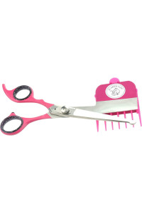 ScAREDY cUT Silent Pet grooming Kit for Dog, cat and All Pet grooming - A Quiet Alternative to Electric clippers for Sensitive Pets (Left-Handed Pink)