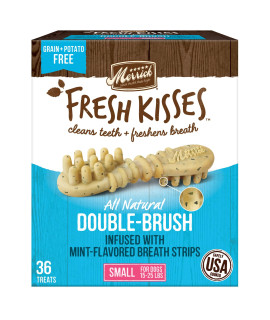 Merrick Fresh Kisses Oral care Dental Dog Treats for Small Dogs 15-25 lbs