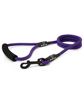 Bunty Strong Nylon Rope Dog Puppy Pet Lead Leash With Clip For Collar Harness - Purple - Medium