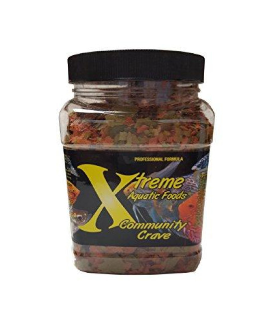 Xtreme Aquatic Foods 2218-E Community Crave Flake, 3 oz