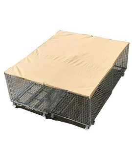 Alion Home Sun Block Dog Run & Pet Kennel Shade cover (Dog Kennel not Included) - No Black Trim - Beige (3x 16)