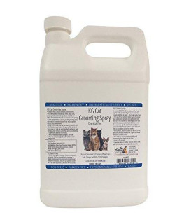 KG Cat Grooming Spray - 128 oz Concentrated Formula, (Includes Free Spray Bottle)