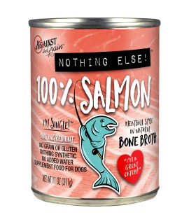 Against The grain Nothing Else Salmon Dog Food - 12 11 oz cans