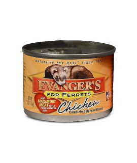 Evangers chicken can Ferret Food (12 Pack) One Size