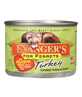 Evangers Turkey can Ferret Food (12 Pack) One Size