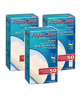 (3 Pack) Aquaclear 50 Foam Filter