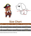 NACOCO Pet Dog Costume Pirates of The Caribbean Style cat Costumes (XS)