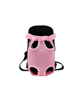 Dog carrier Pink Legs Out Front Pet carrier Backpack comfortable Puppy Bag with Shoulder Strap and Sling for Travel Hiking camping Outdoor