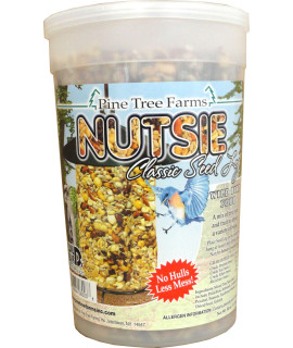 Case Pack of Pine Tree Farms Nutsie Classic Seed Logs, 2.5 lbs. Each