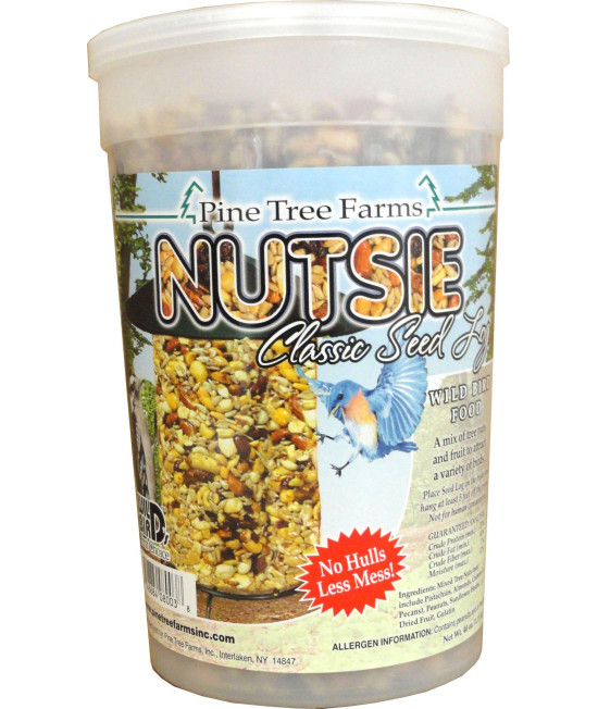 Case Pack of Pine Tree Farms Nutsie Classic Seed Logs, 2.5 lbs. Each