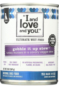 I and love and you gobble It Up Stew canned Dog Food 13 oz.12