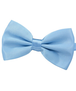 AmajijiA Formal Dog Bow Ties for Medium & Large Dogs (D114 100% Polyester) (Light Blue)