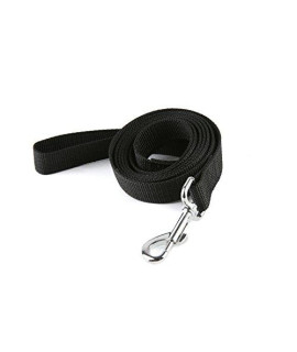 Strong Durable Nylon Dog Leash, for Medium Large Dogs Walking, Training or Exploring, 10 feet Long 1 inch Wide (Black)