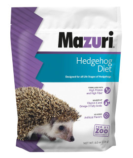 Mazuri Nutritionally Complete Hedgehog Food 8 Ounce (8 Oz) Bag