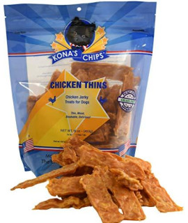 KONAS CHIPS Chicken Thins; Chicken Jerky Dog Treats